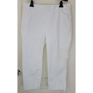 Banana Republic White Hampton Pant Cropped Pants